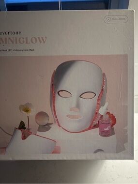 Omniglow Pink LED + Microcurrent Face Mask
